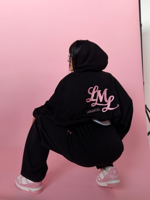 Komplet POSITIVE czarny LA MANUEL