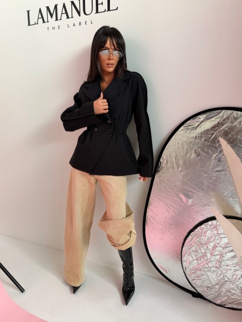 Marynarka DRAMA czarna LA MANUEL