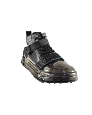 Męskie sneakersy za kostkę JOHN DOUBARE - CC5881 czarny