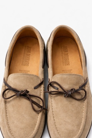 Mokasyny męskie JOHN DOUBARE – beżowe zamszowe