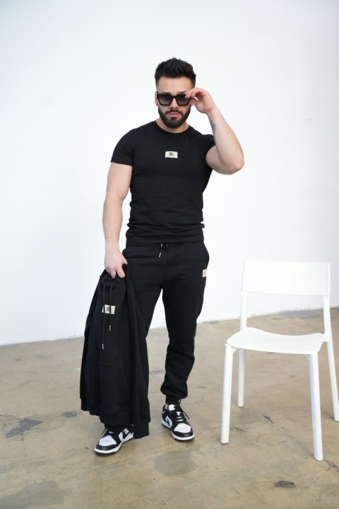 T-SHIRT MĘSKI BG MALIK | CZARNY