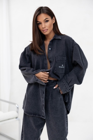 SPODNIE JEANS CZARNE Sempre