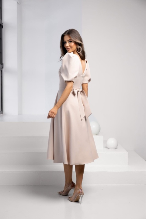 Sukienka Sheila midi beżowa Lacoria