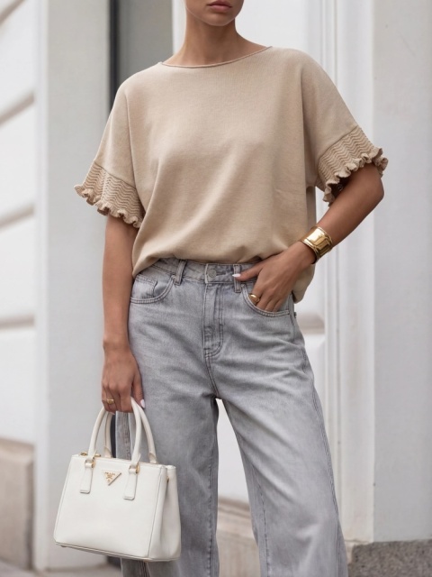 Sweter Zarelle beżowy cocomore