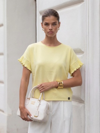 Sweter Zarelle Żółty cocomore