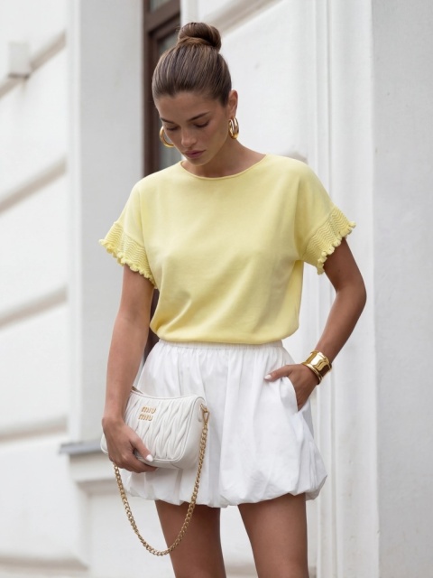 Sweter Zarelle Żółty cocomore