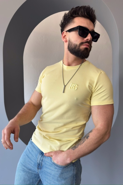T-SHIRT MĘSKI BG BOND | BANANOWY