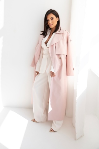 TRENCZ INES RÓŻOWY Sempre