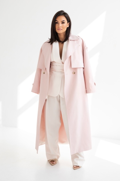 TRENCZ INES RÓŻOWY Sempre