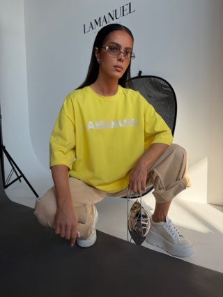 Tshirt BLANK żółty LA MANUEL