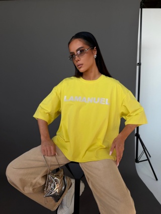 Tshirt BLANK żółty LA MANUEL