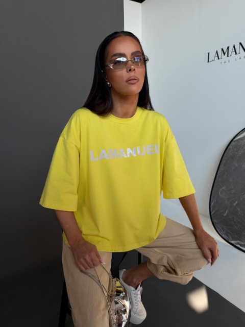 Tshirt BLANK żółty LA MANUEL