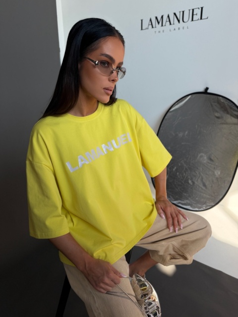 Tshirt BLANK żółty LA MANUEL