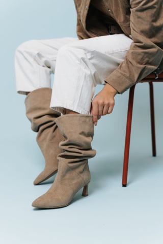 WIOSENNE KOZAKI beżowe 6068/001