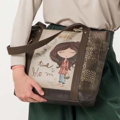 Duża torebka shopper - ANEKKE TULIP 43702-272