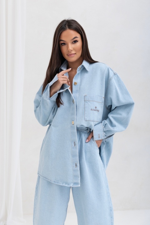 Koszula JEANS Baby blue