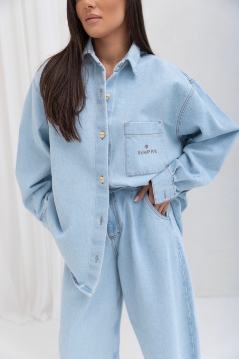 Koszula JEANS Baby blue