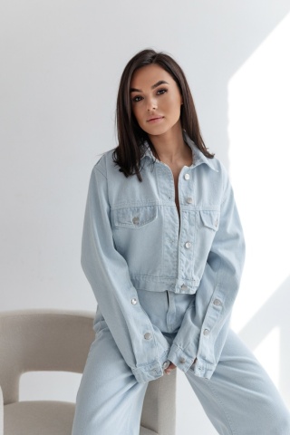 Kurtka JEANS NORA Jasny błękit