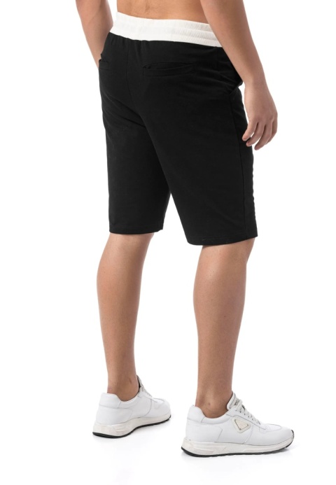 CK300 szorty męskie w Straight Fit z haftem