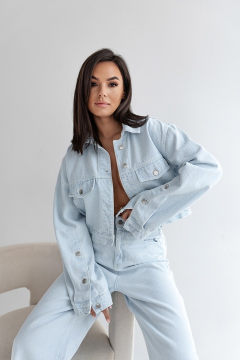 Spodnie JEANS NORA Jasny błękit