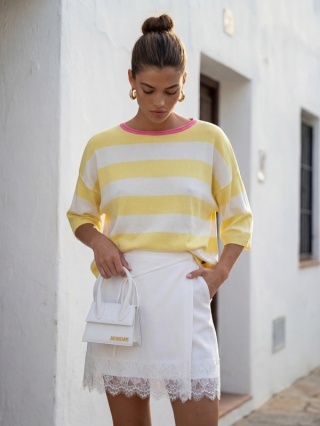 Sweter LULU Pink Żółty