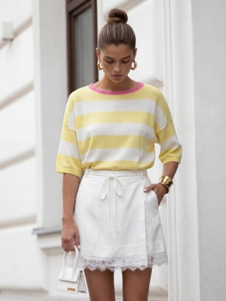 Sweter LULU Pink Żółty