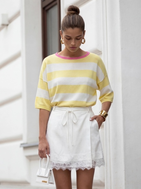 Sweter LULU Pink Żółty