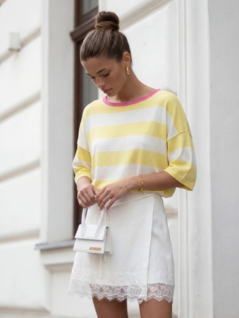Sweter LULU Pink Żółty
