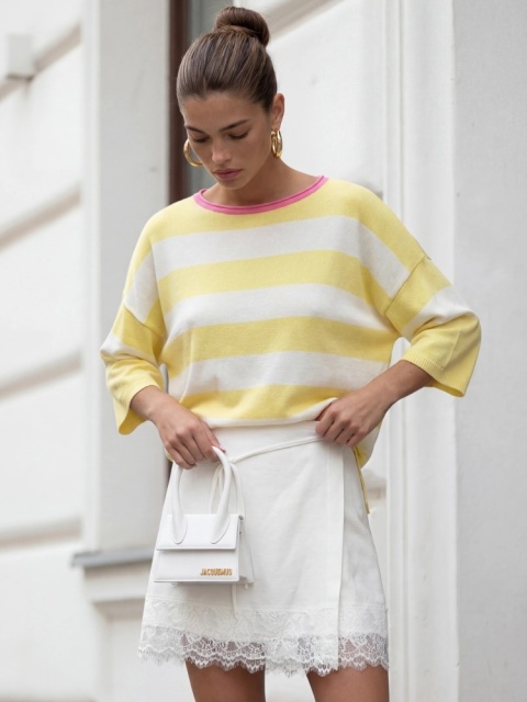 Sweter LULU Pink Żółty