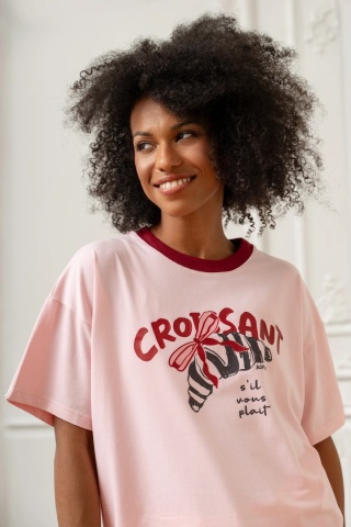 T-SHIRT AMOUR BOPOCO RÓŻOWY