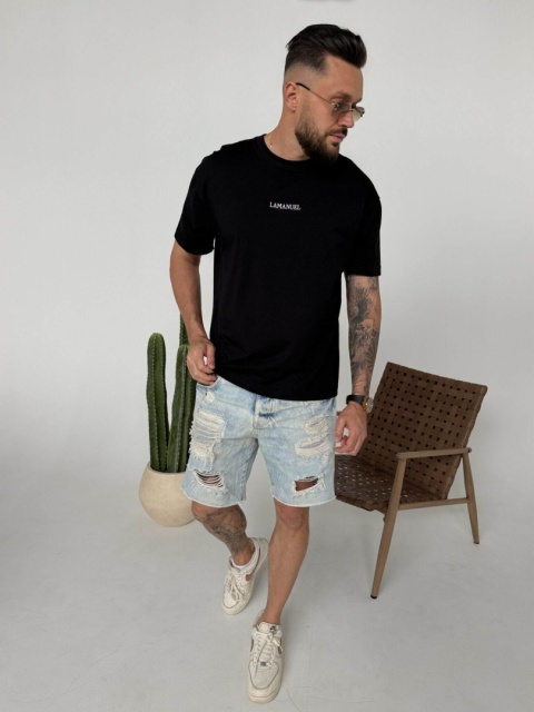 Tshirt PURE FORM czarny LA MANUEL