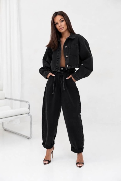Spodnie JEANS czarne SEMPRE