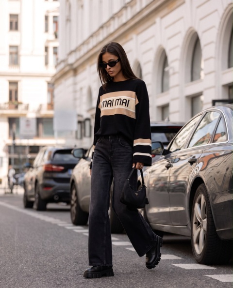 Sweter Cocomore MAI MAI – czarny