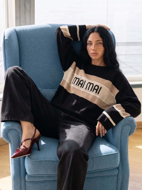 Sweter Cocomore MAI MAI – czarny