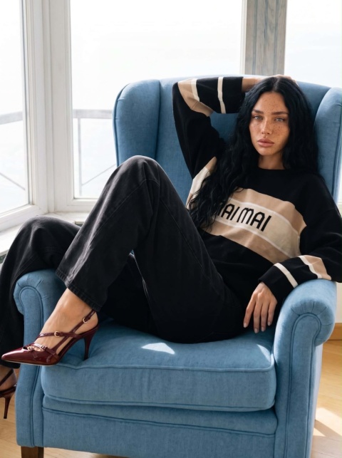 Sweter Cocomore MAI MAI – czarny