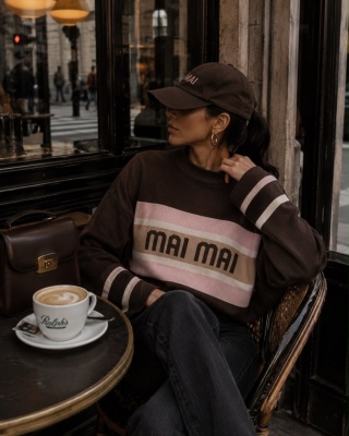 Sweter Cocomore MAI MAI – czekoladowy