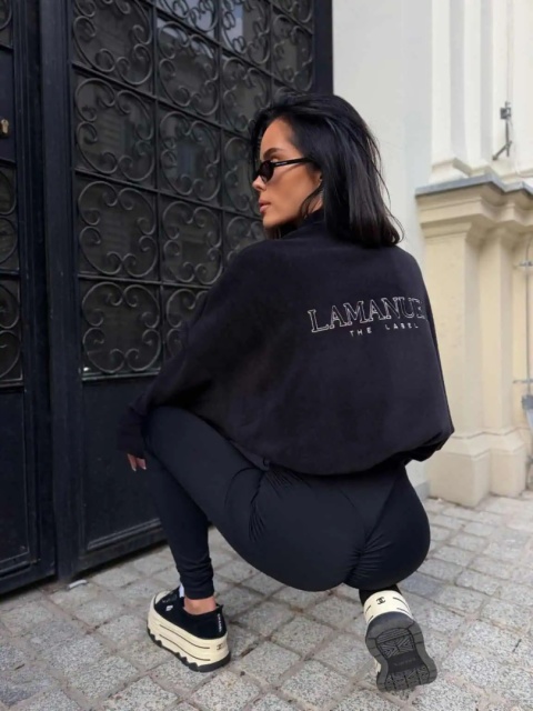 Bluza STAY WARM czarna La Manuel