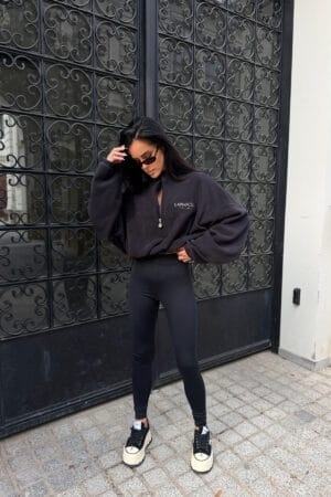 Bluza STAY WARM czarna La Manuel