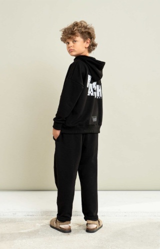 Bluza WOLF z kapturem czarna