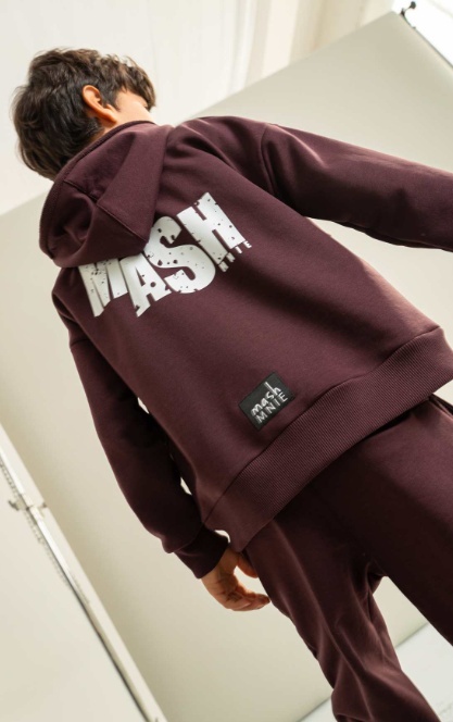 Bluza WOLF z kapturem burgund
