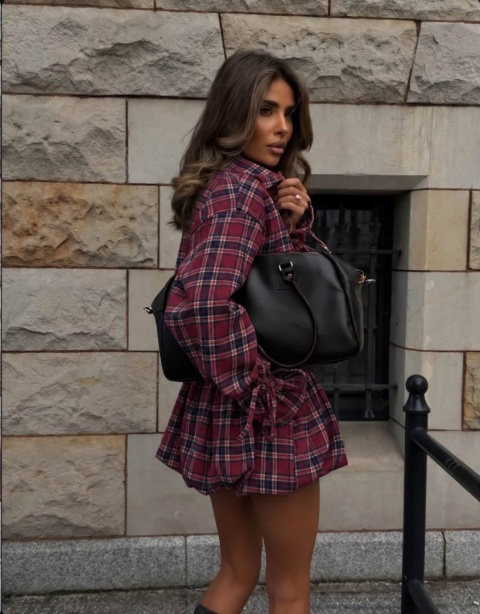 CHECKED VICKY DRESS lil glam – BORDOWA KRATA