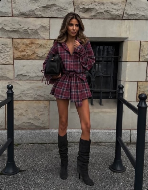 CHECKED VICKY DRESS lil glam – BORDOWA KRATA