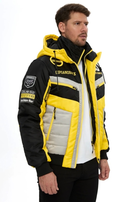 CIPO AND BAXX Kurtka Zimowa Męska CM234 YELLOW