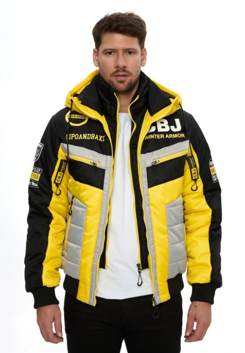 CIPO AND BAXX Kurtka Zimowa Męska CM234 YELLOW