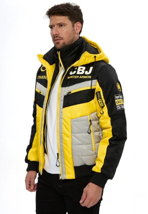 CIPO AND BAXX Kurtka Zimowa Męska CM234 YELLOW