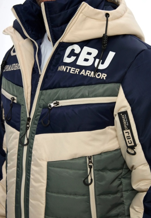CIPO AND BAXX Kurtka Zimowa Męska CM234 NAVY