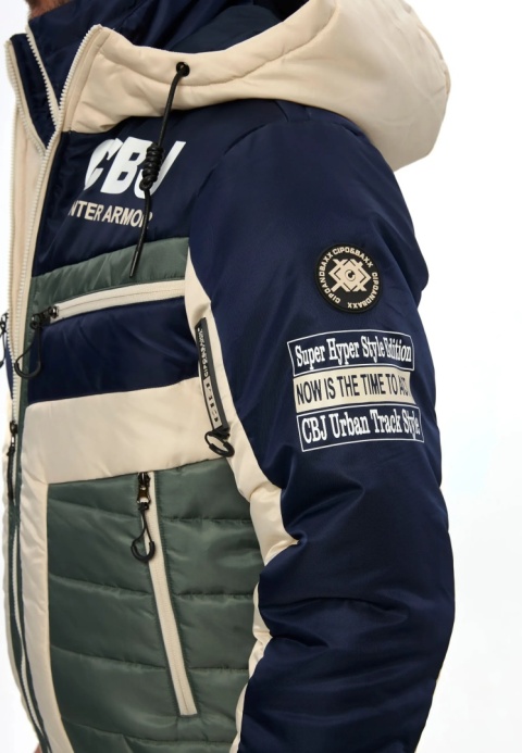 CIPO AND BAXX Kurtka Zimowa Męska CM234 NAVY