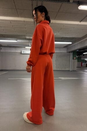 Spodnie COLLAR cegła La Manuel