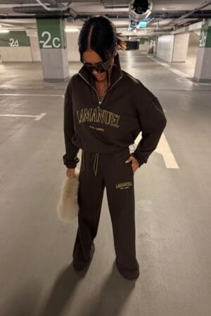 Spodnie COLLAR czekolada La Manuel