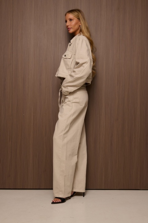 Spodnie JEANS NORA Beżowe